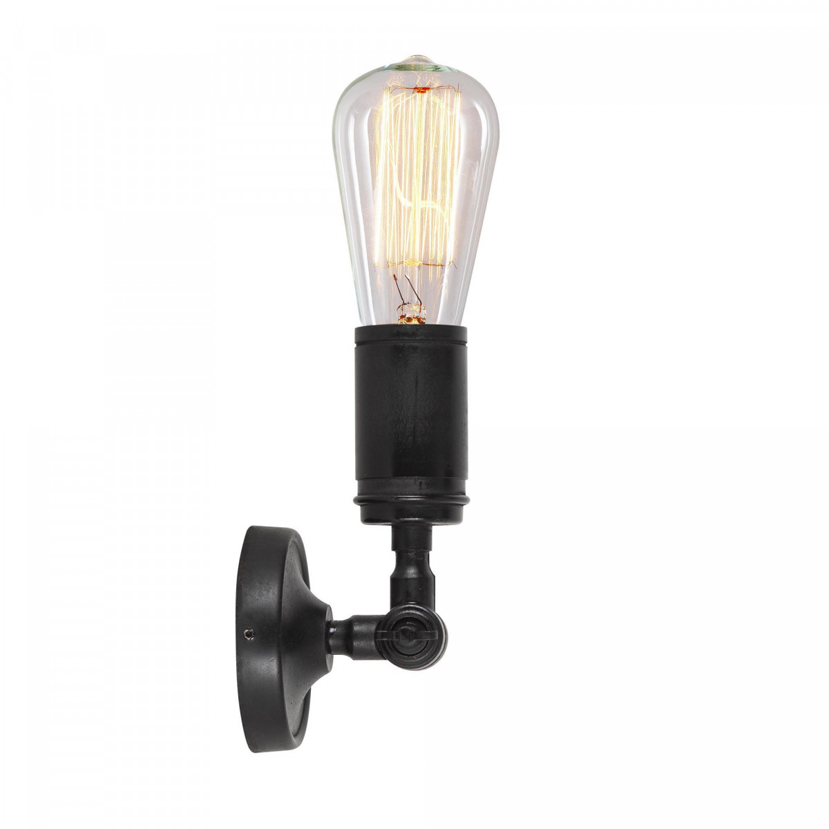 Wandlamp Emeli antiek zwart