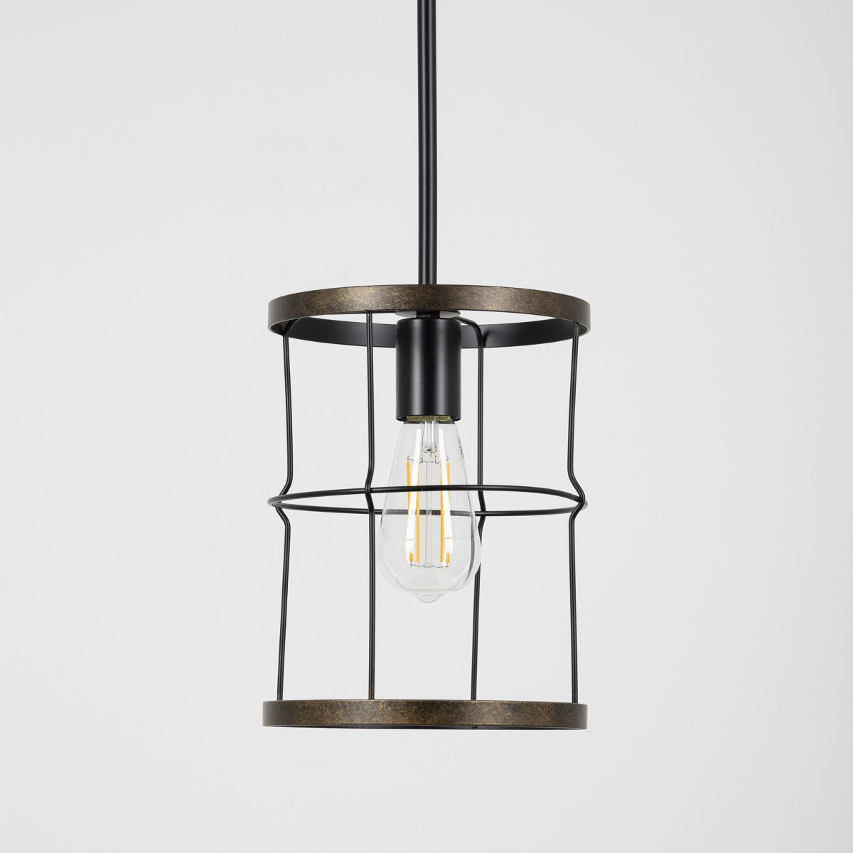 Hanglamp benson goud zwart