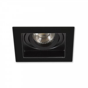 Axl Vierkant zwart inbouwspot