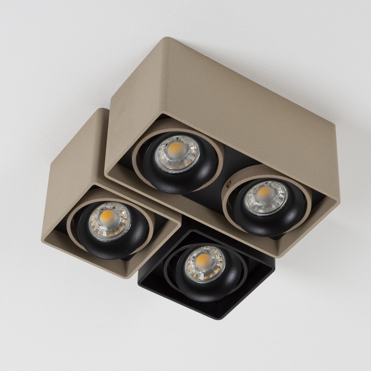 Opbouwspot Bjorn 1 Champagne 7723 - Binnenverlichting