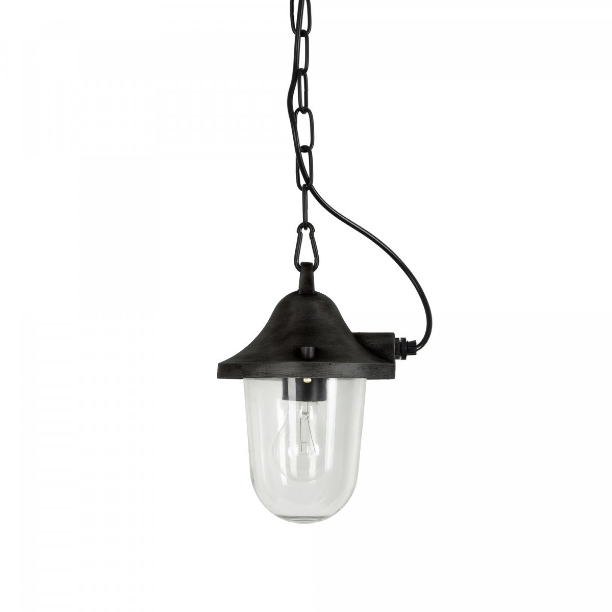 Hull kettinglamp Zwart