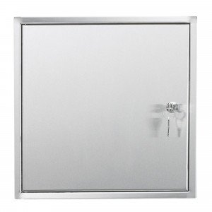 RVS Brievenbusdeur in frame RVS Brievenbusdeur in frame