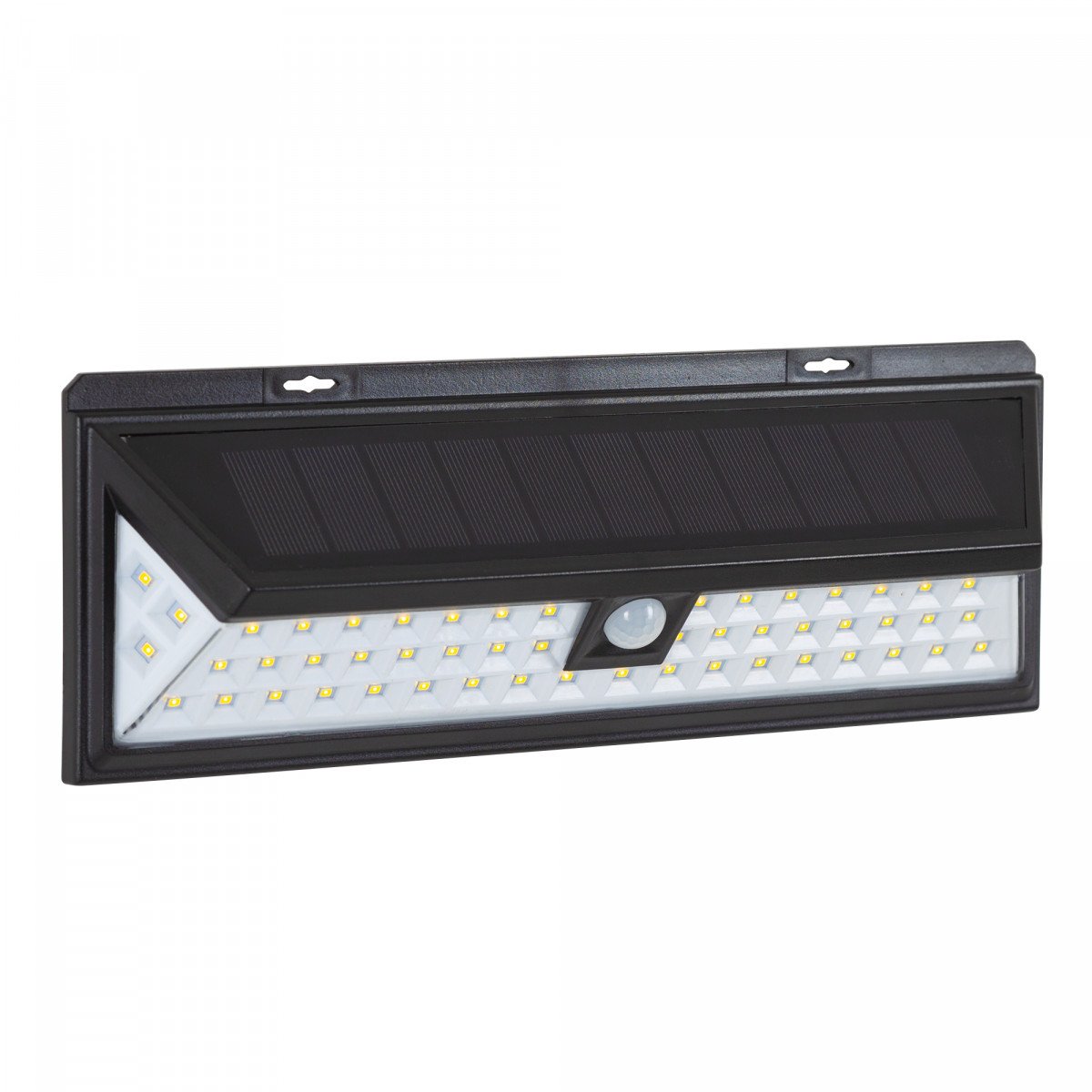 solys l led solar sensor lamp in zwarte kleur