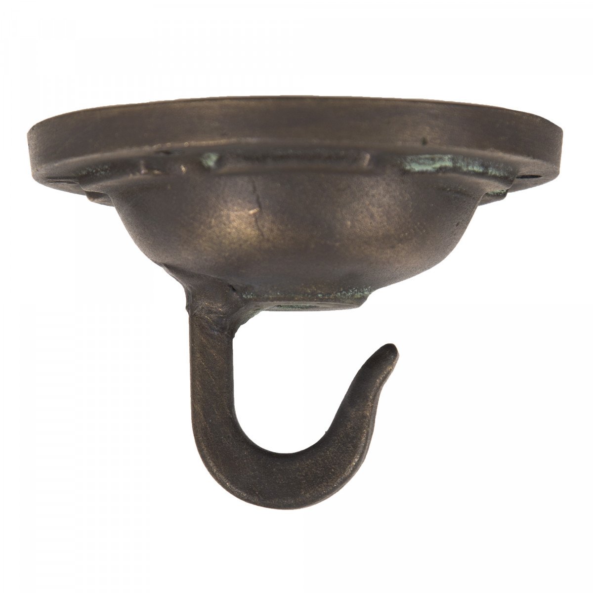 Bronzen plafondhaak met klassieke afwerking, geschikt voor het ophangen van kettinglampen – KS Verlichting