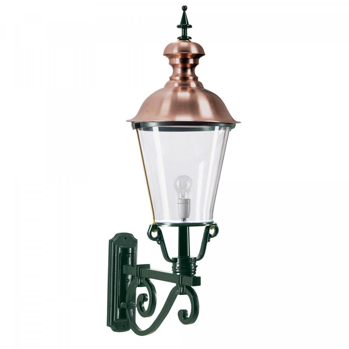 De Notaris is een gevelarmatuur met een luxe exclusieve uitstraling, mede door het chroom deksel.