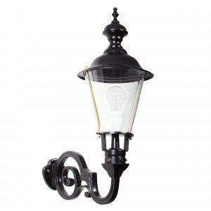 1291zd Buitenlamp Amstel M,  zwart armatuur zwart deksel 1291zd Buitenlamp Amstel M,  zwart armatuur zwart deksel