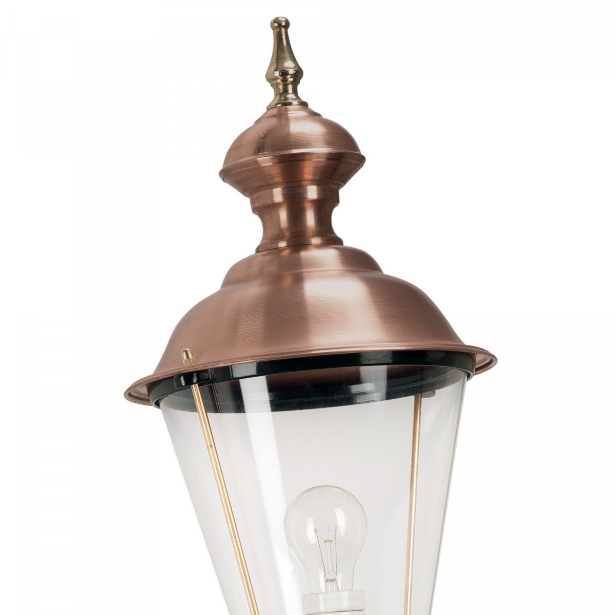 Buitenlamp Amstel L – Klassieke wandlamp met koperen details 