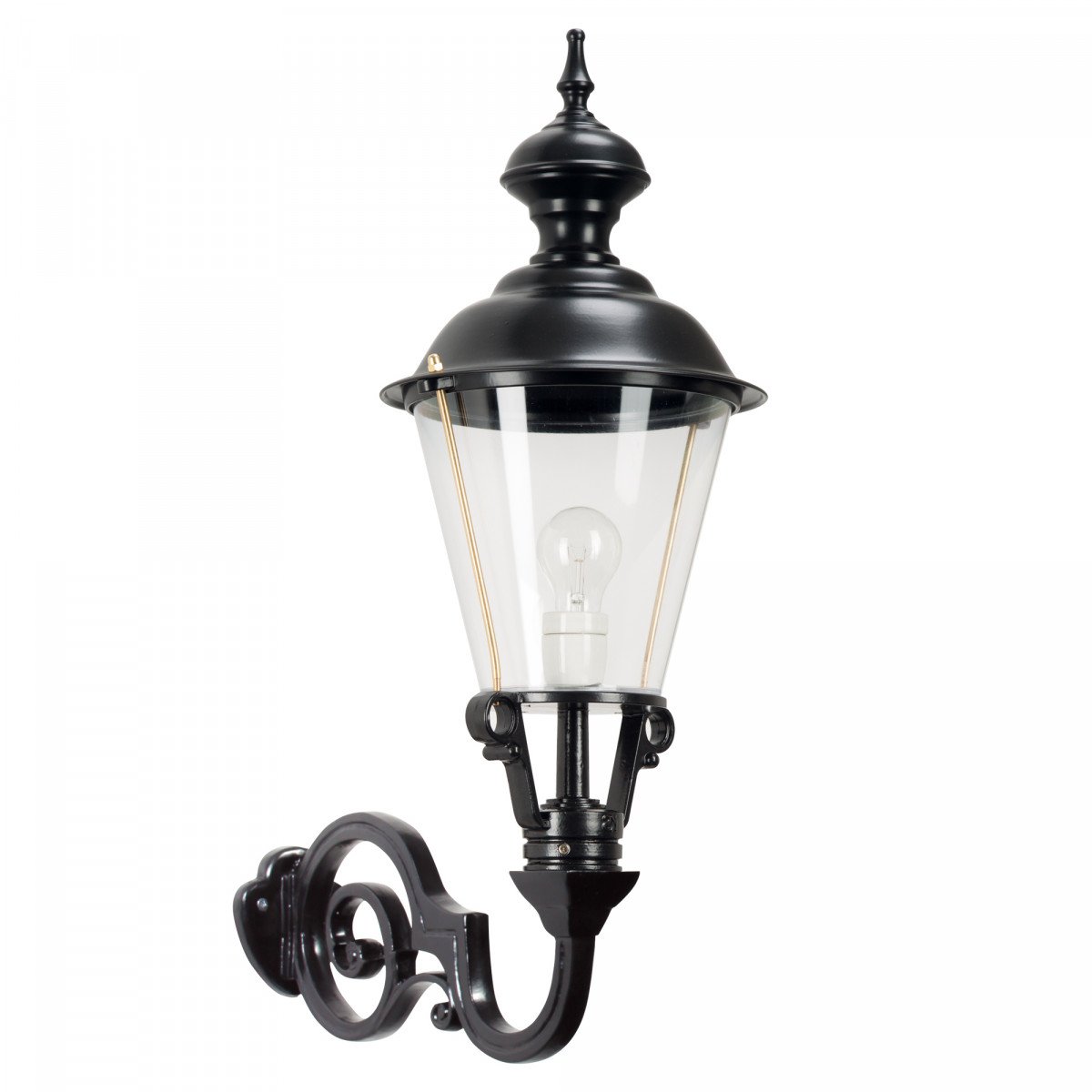 Buitenlamp Amstel L – Klassieke wandlamp met koperen details 