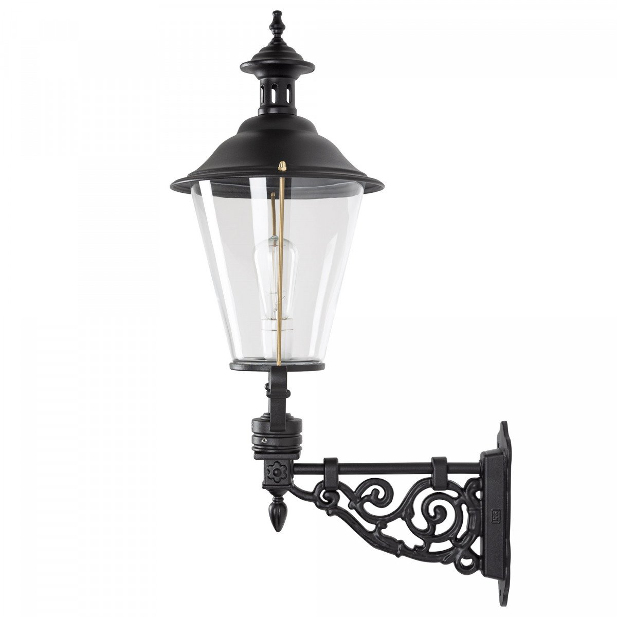 Muurlamp Scheveningen L matzwart