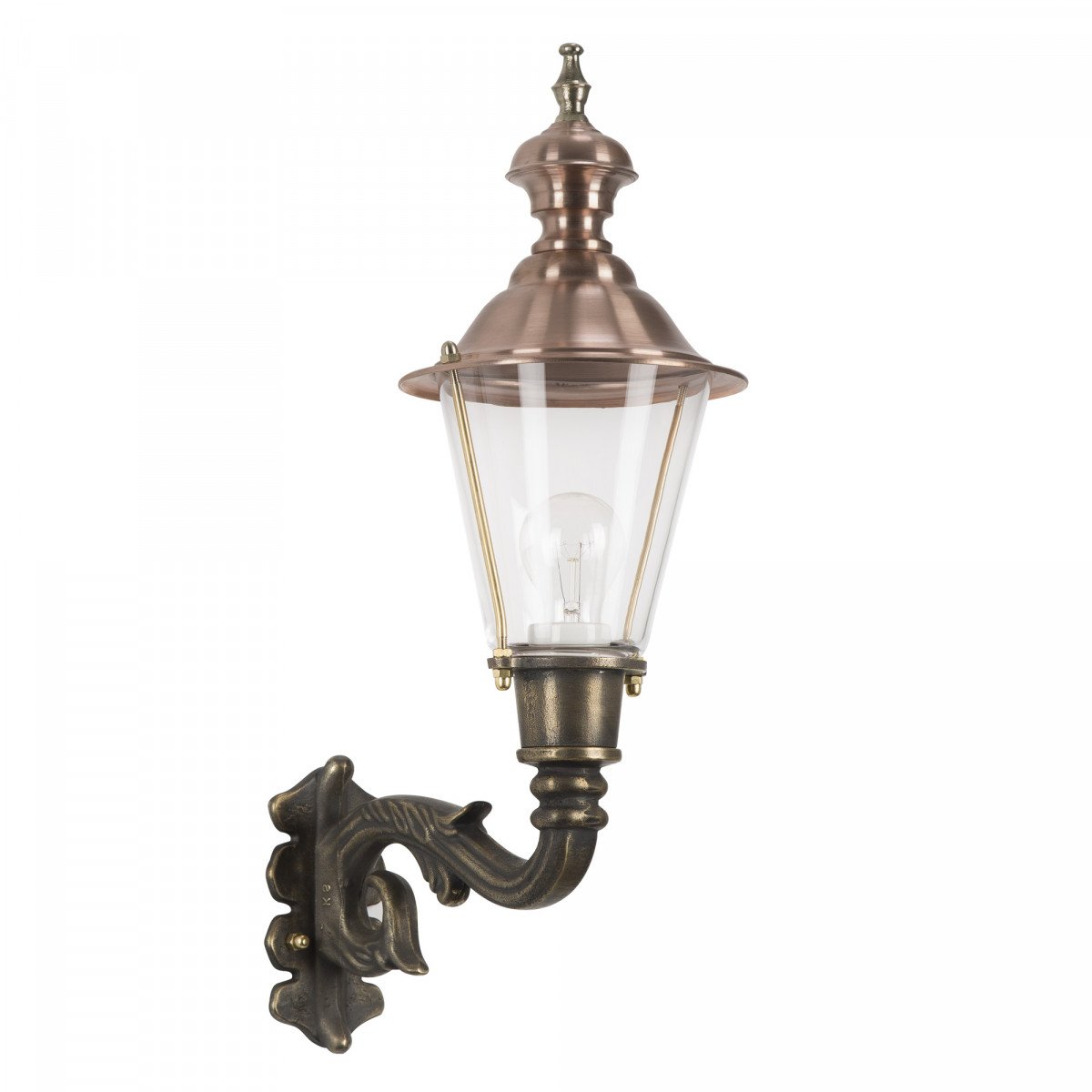 7241 Buitenlamp Ravensburg – Klassieke wandlamp van massief brons