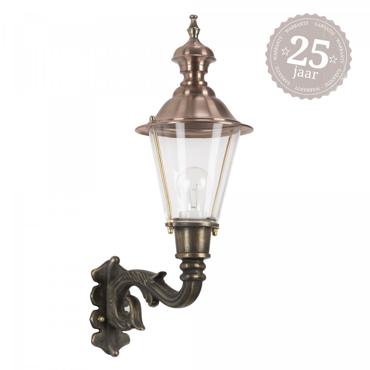 7241 Buitenlamp Ravensburg – Klassieke wandlamp van massief brons