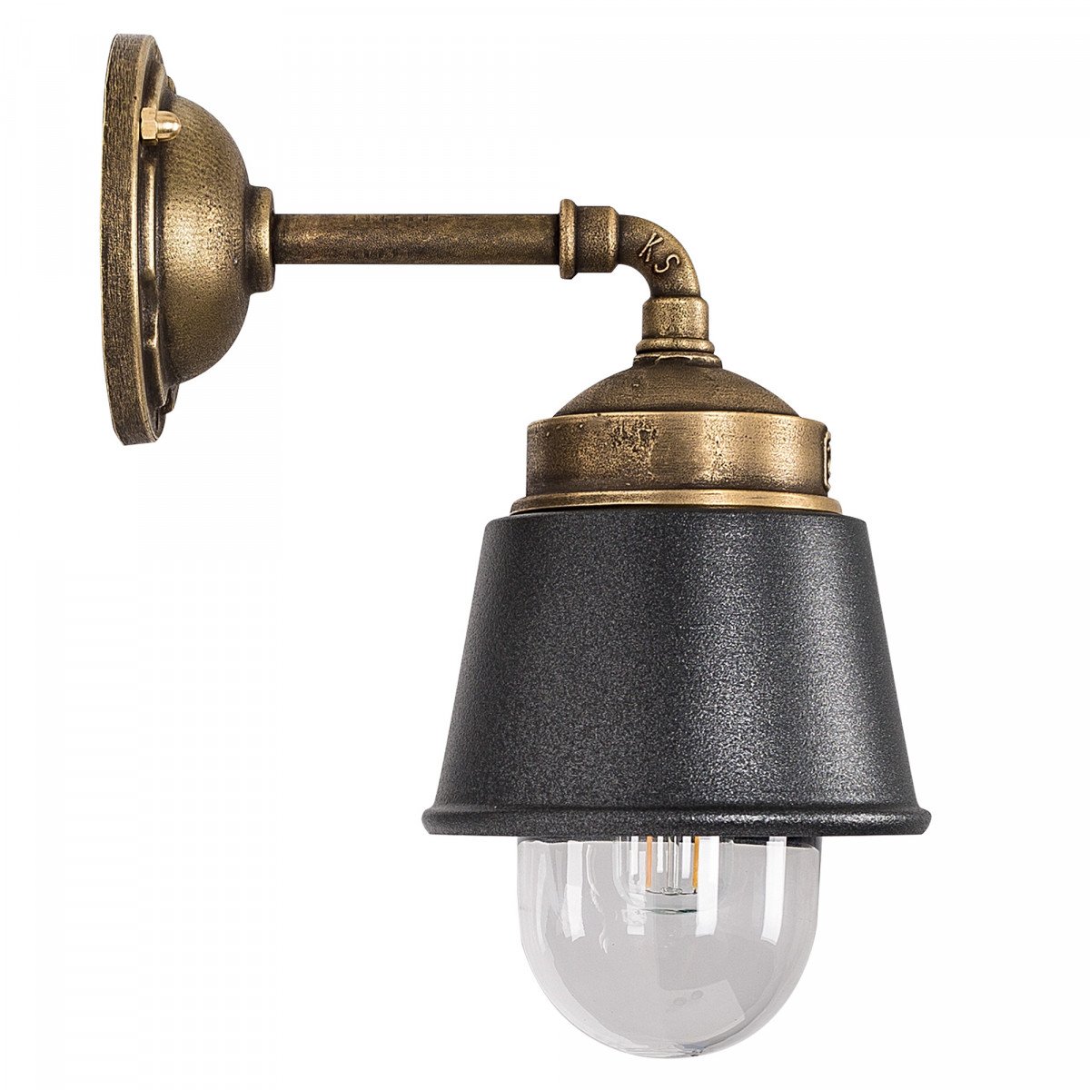 Wandlamp Kostas brass 90 