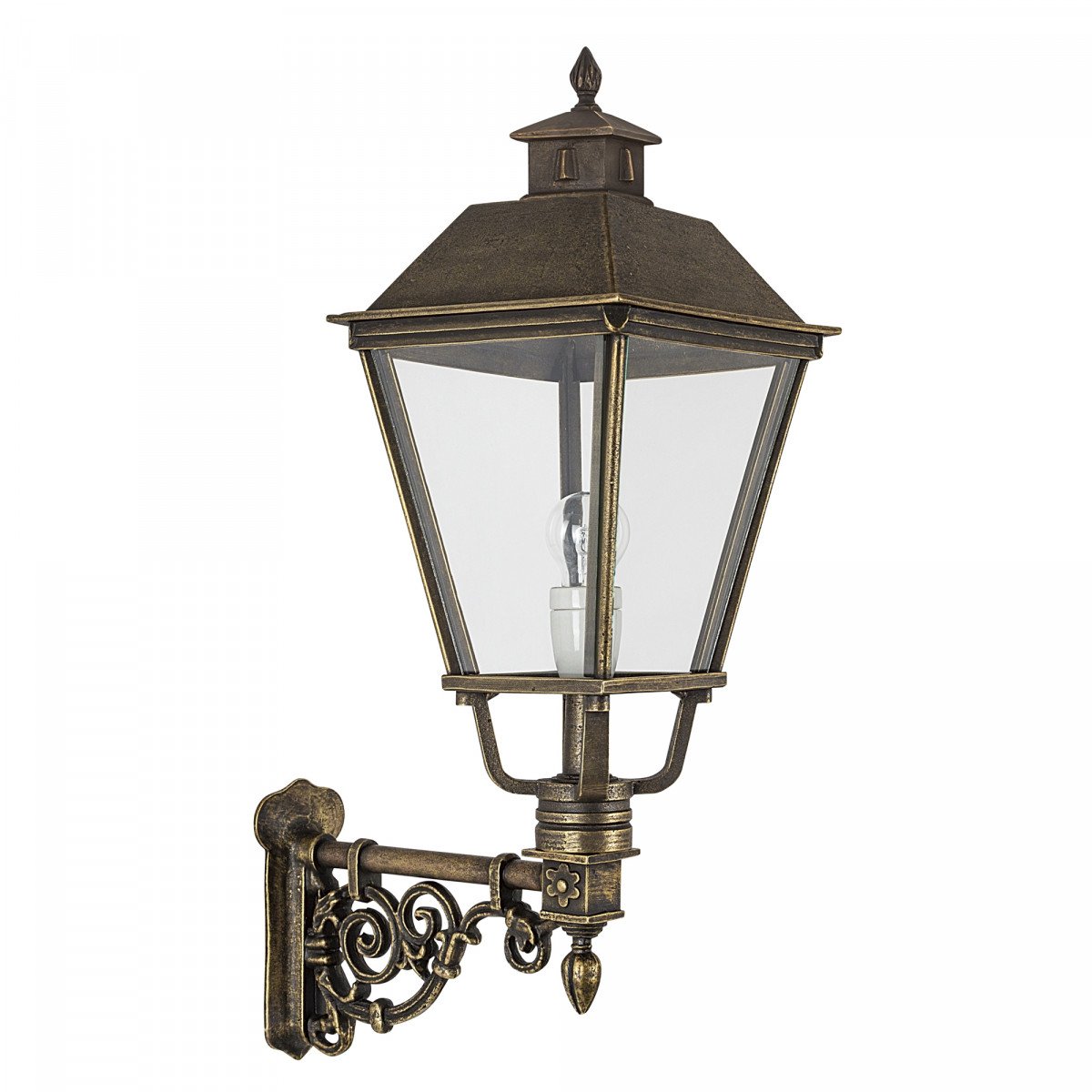 Buitenlamp Katwijk L brons