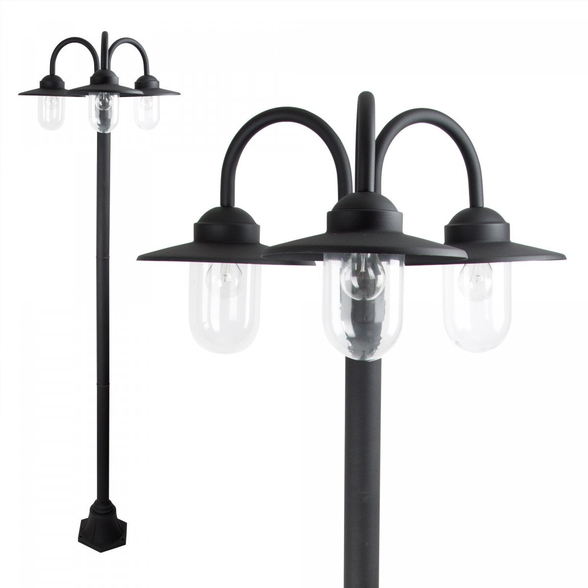 Dolce 3-lichts lantaarn,  hoogte van 217 cm 