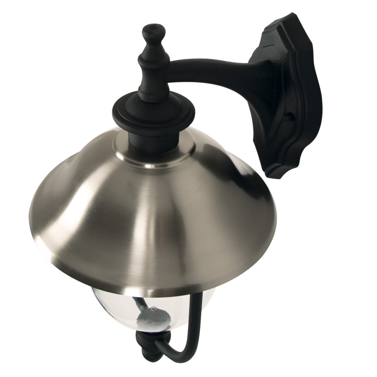 landelijke stijl buitenverlichting landelijk buitenlamp met rvs deksel en zwart
