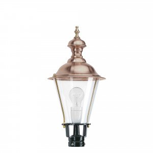 Klassieke lantaarnkap, rond met koper deksel, orginele KS kwaliteitsverlichting Klassieke lantaarnkap, rond met koper deksel, orginele KS kwaliteitsverlichting
