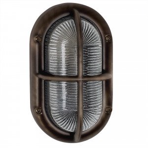 Scheepslamp Oculus Black-Brons 