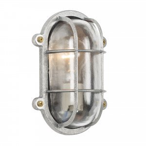 stoer uitziende buitenlamp met nautische uitstraling en afwerking in zilveren kleur stoer uitziende buitenlamp met nautische uitstraling en afwerking in zilveren kleur