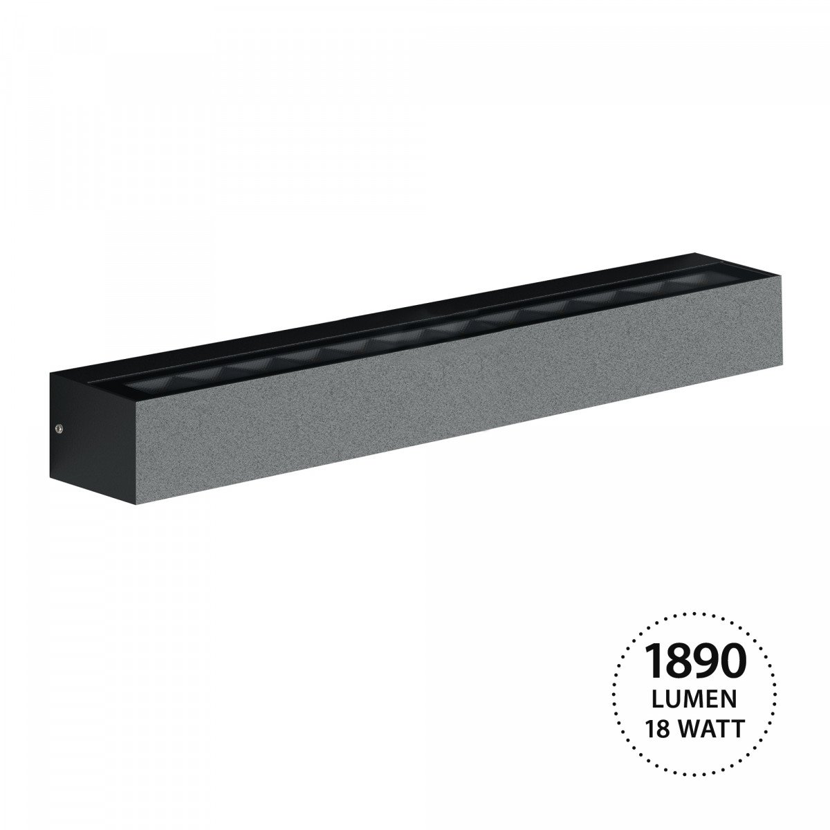 Muurspot score, LED gevelverlichting, up- downlighter, zwart