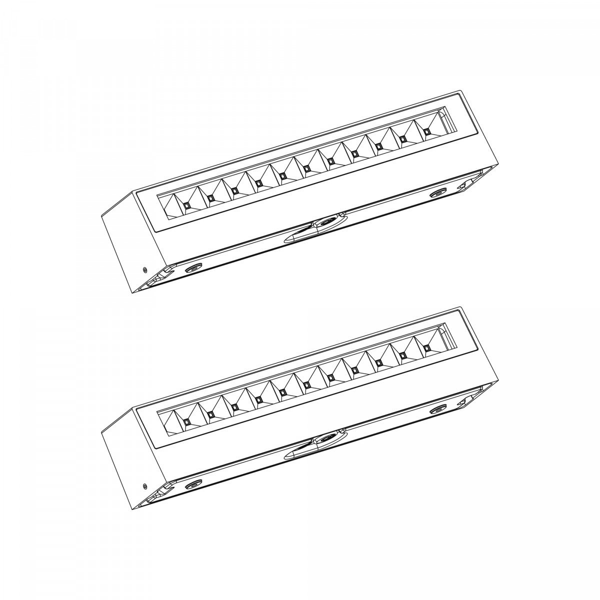 Muurspot score, LED gevelverlichting, up- downlighter, zwart