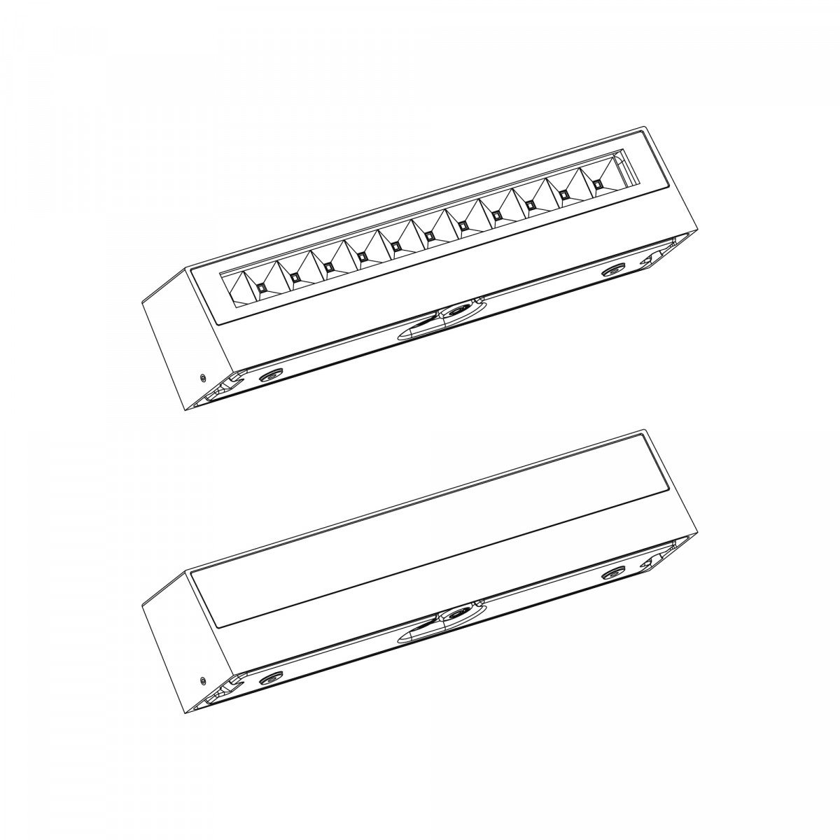 Muurspot score, LED gevelverlichting, downlighter, zwart