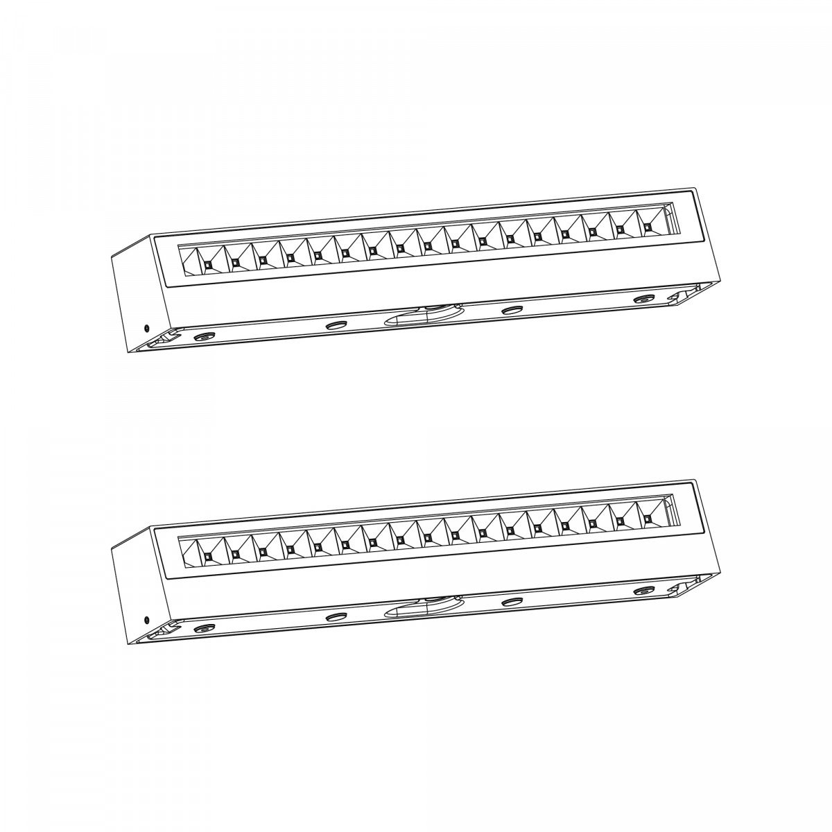 Muurspot score, LED gevelverlichting, up- downlighter, zwart