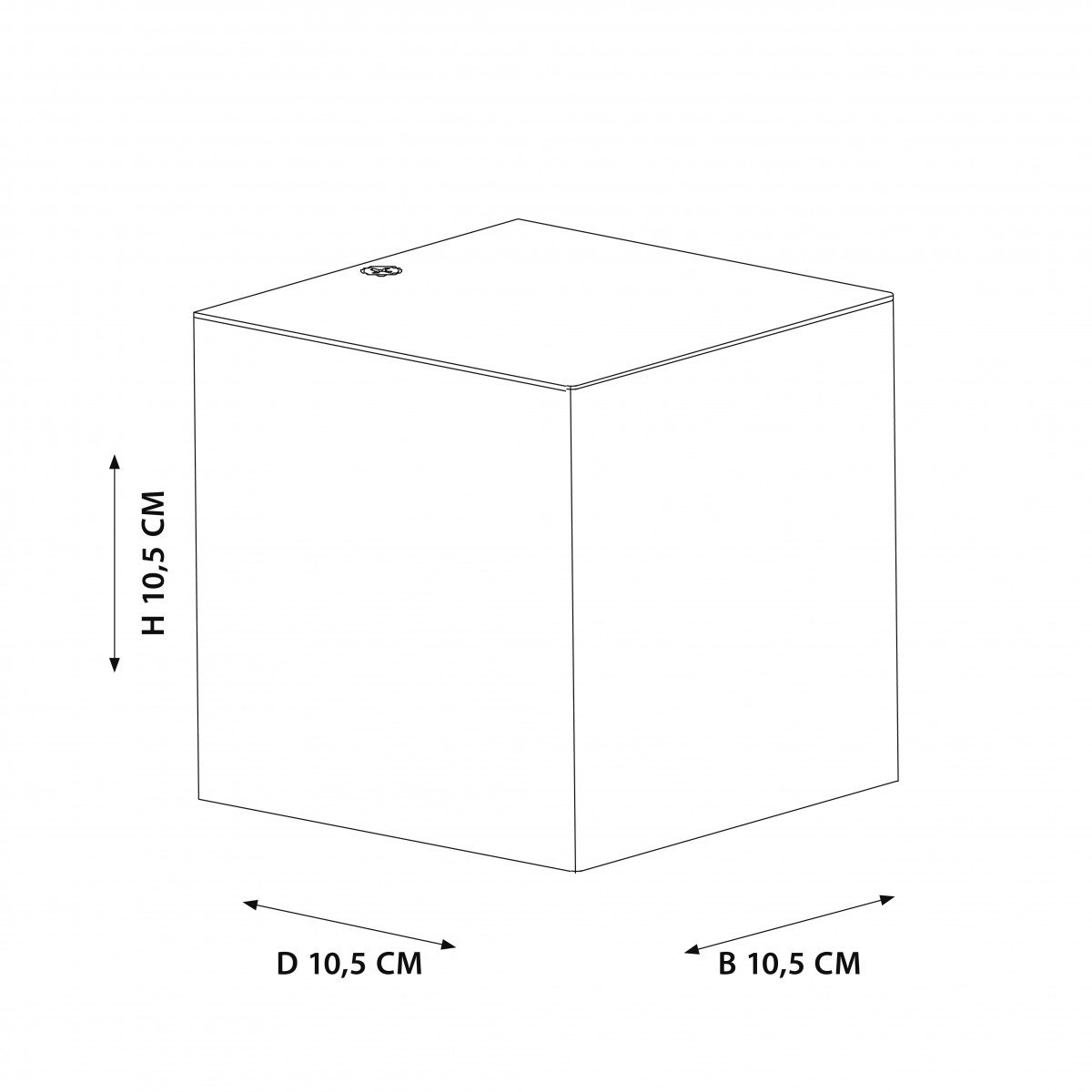 Downlighter Levi in matzwarte variant