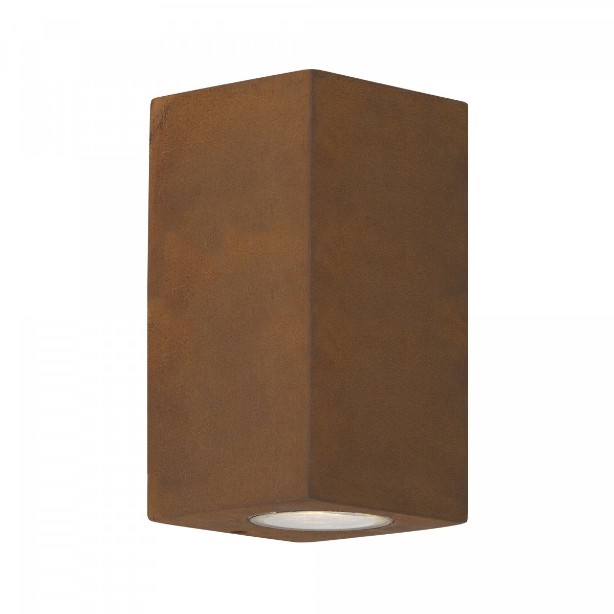 KS Verlichting Levi Up en Down corten staal up- en downlighter buitenlamp met roestbruine kleur