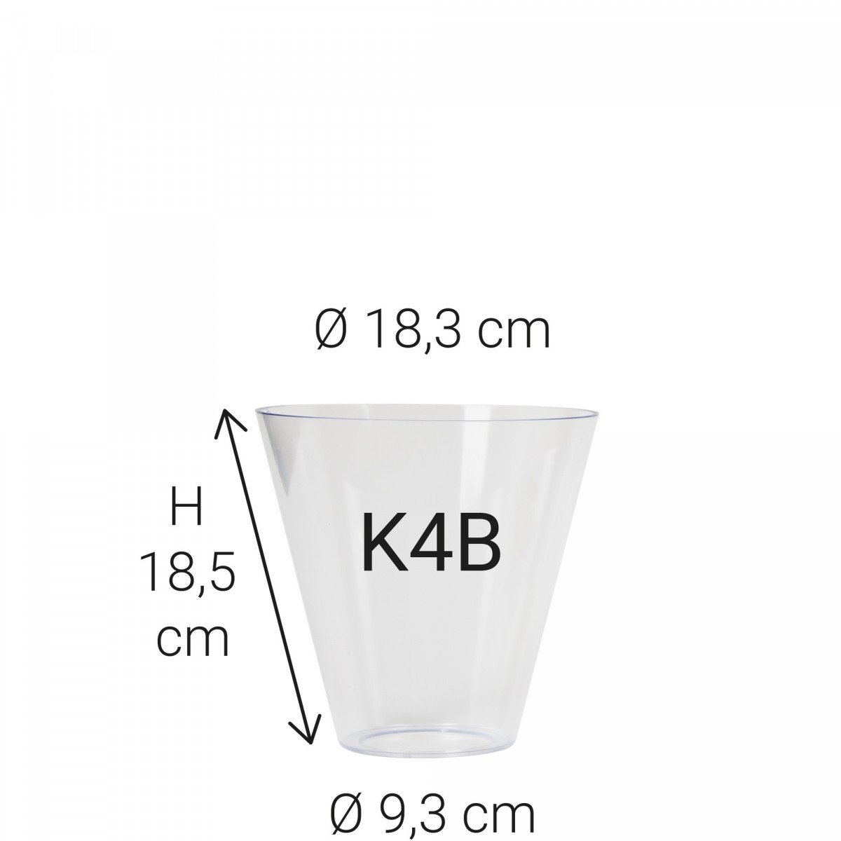 Kunststof glas K4B glasbeker