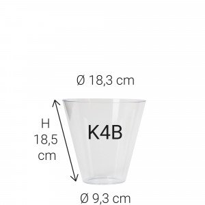 Kunststof glas K4B glasbeker Kunststof glas K4B glasbeker