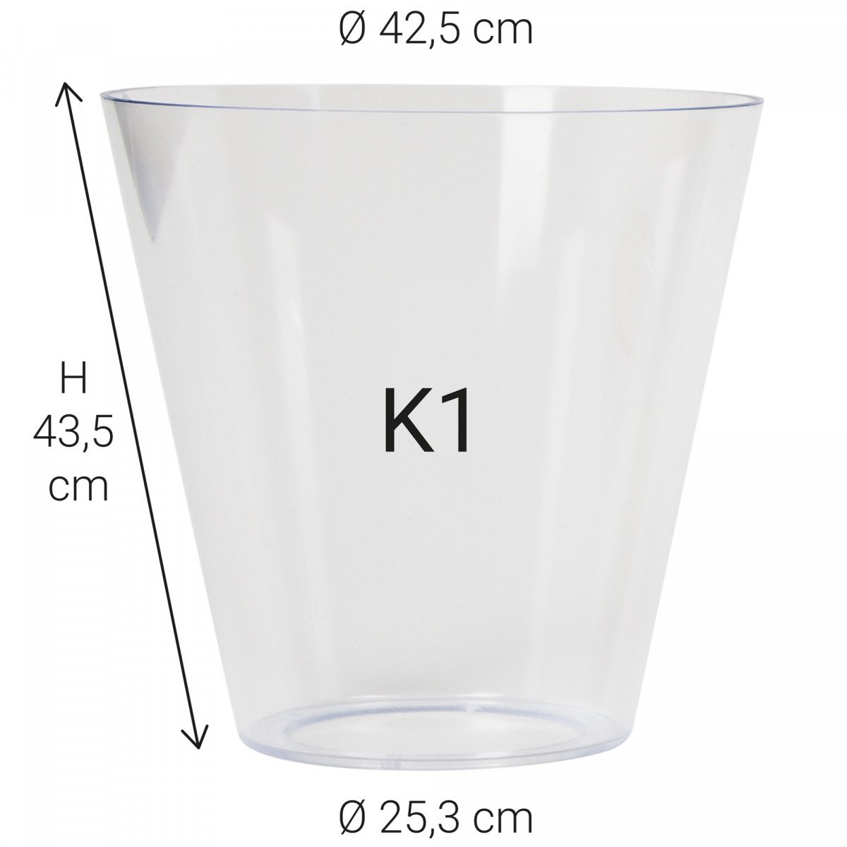 Kunststof glas K1 glasbeker