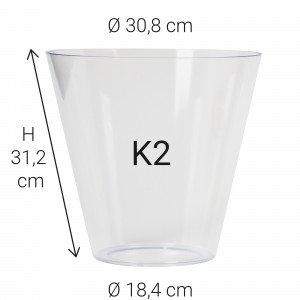Kunststof glas K2 glasbeker Kunststof glas K2 glasbeker