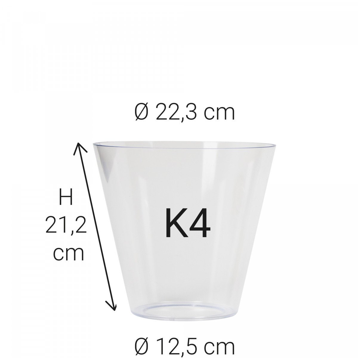 Kunststof glas K4 glasbeker