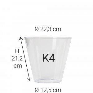 Kunststof glas K4 glasbeker Kunststof glas K4 glasbeker