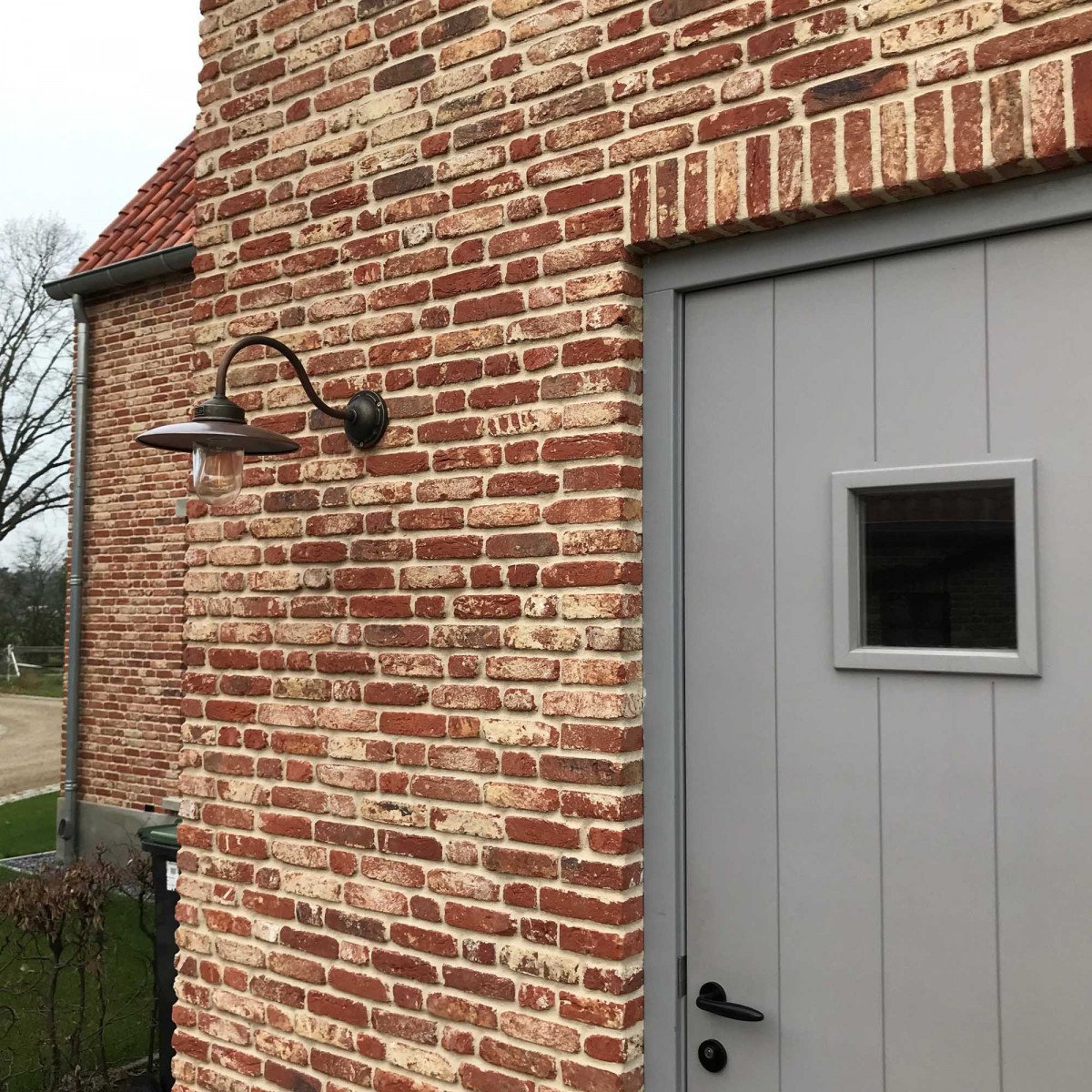 Stallamp met zwanenhals, brons en koper. De Landes - Duurzame KS kwaliteitsverlichting. 
