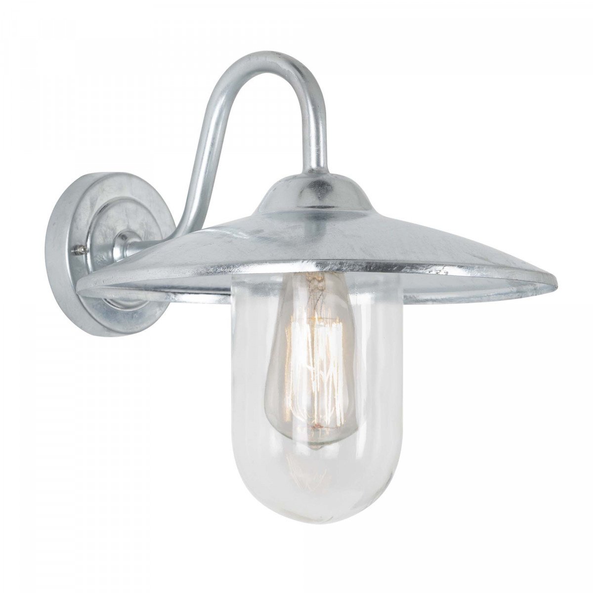 Buitenlamp Brig gegalvaniseerd, zinken stallamp, buitenverlichting van KS Verlichting