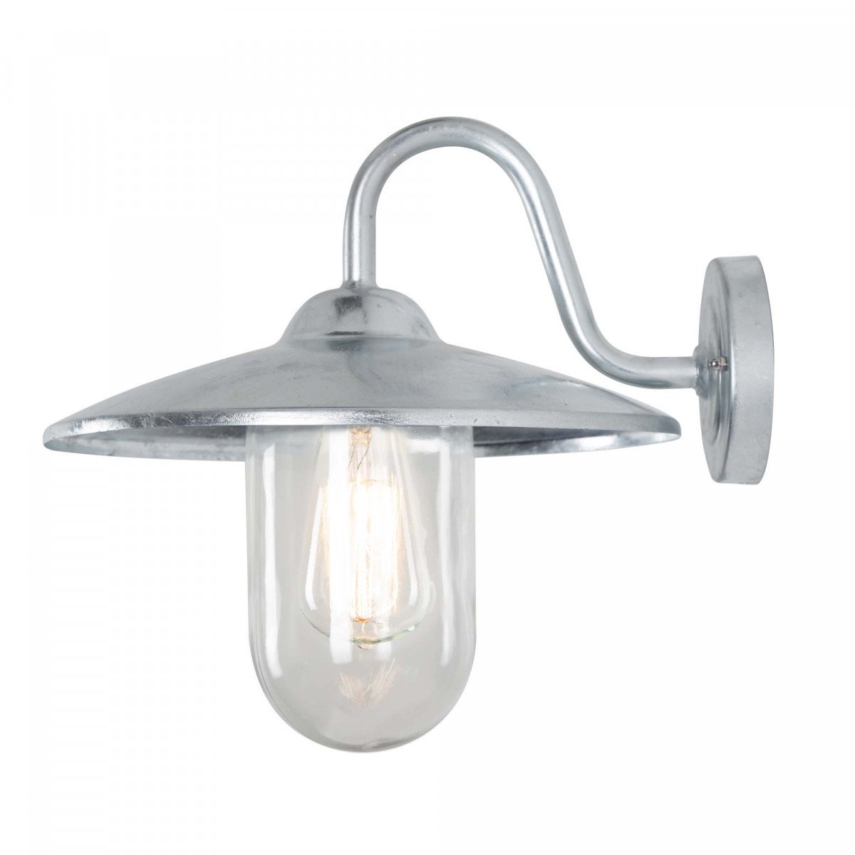 Buitenlamp Brig gegalvaniseerd, zinken stallamp, buitenverlichting van KS Verlichting