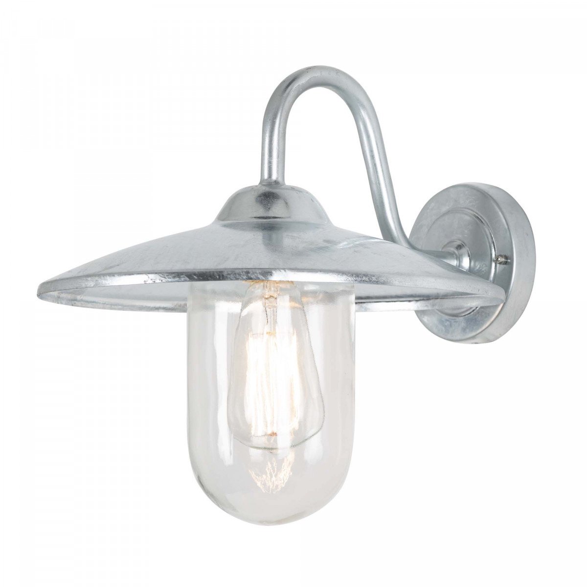 Buitenlamp Brig gegalvaniseerd, zinken stallamp, buitenverlichting van KS Verlichting