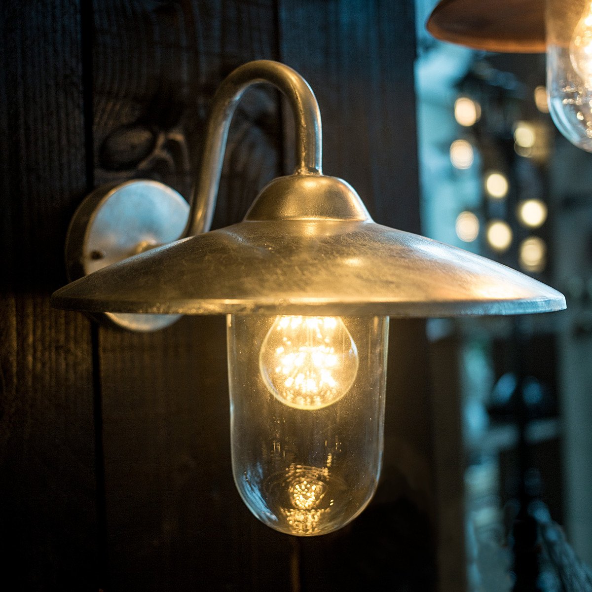 Buitenlamp Brig gegalvaniseerd, zinken stallamp, buitenverlichting van KS Verlichting