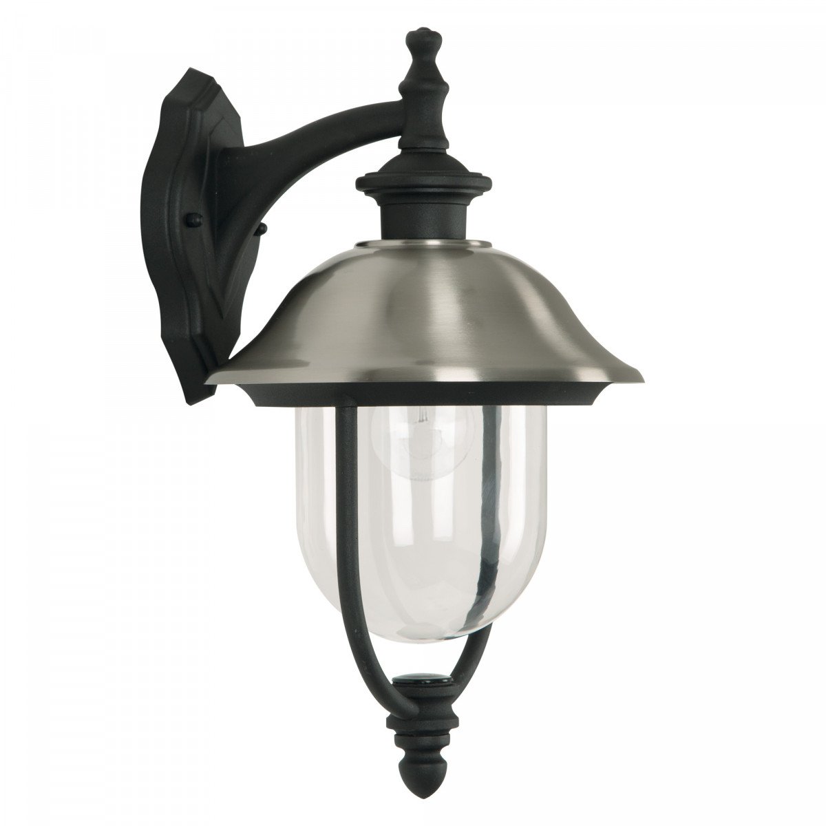 landelijke stijl buitenverlichting landelijk buitenlamp met rvs deksel en zwart