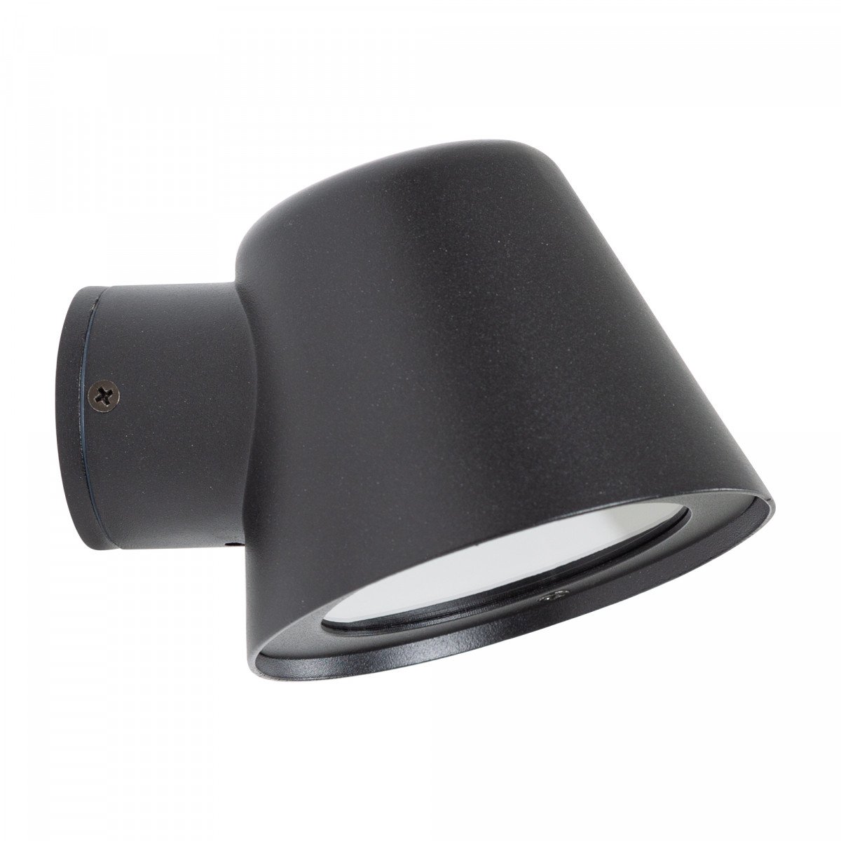 Muurspot Vita Cup matzwart, stoere stijlvol vormgegeven wandverlichting voor gefocust licht GU10 wandspot 