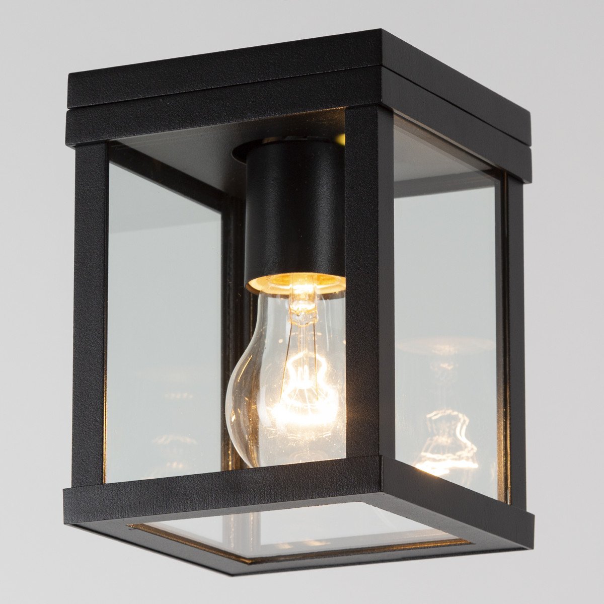plafondlamp Jersey, buitenverlichting, plafondverlichting van KS Verlichting, een strak klassiek zwarte buitenlamp van top kwaliteit, merk KS Verlichting