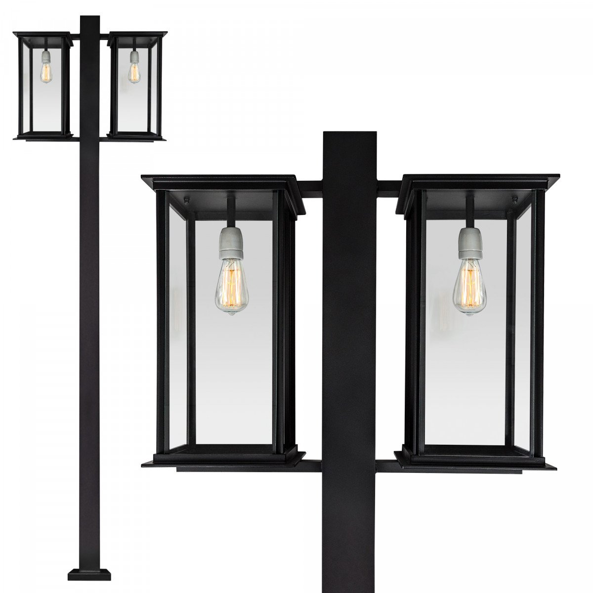 Tuinlamp Capital lantaarn 2 lichts van KS Verlichting exclusieve tuinverlichting