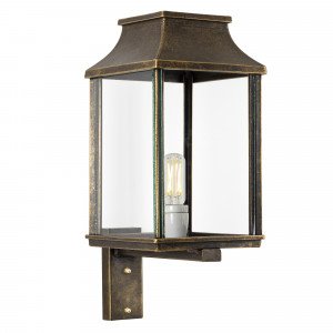 Buitenlamp Goteborg L – Elegante wandlamp in massief bronzen uitvoering 