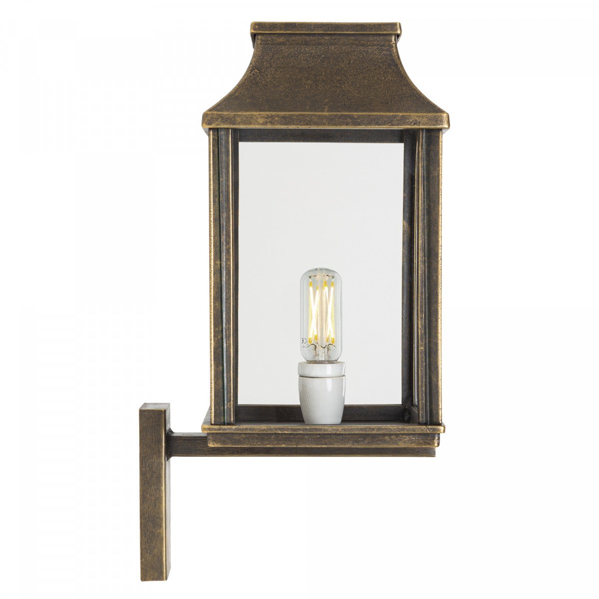 Buitenlamp Goteborg L – Elegante wandlamp in massief bronzen uitvoering 