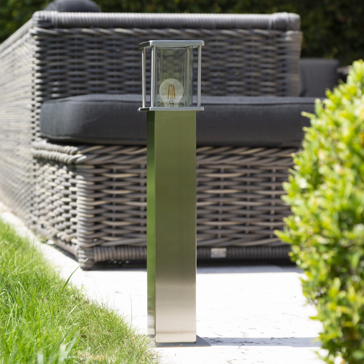 Tuinlamp Astro Terras 2, RVS, Compacte tuinlamp met moderne elegantie