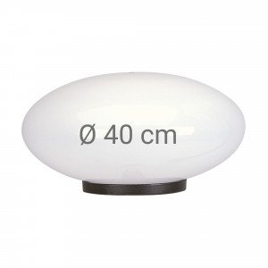 Globe 40 elips bol opaal wit Globe 40 elips bol opaal wit