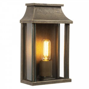 Buitenlamp Goteborg massief brons stijlvol karakteristiek design, een wandlamp met een vlakke achterzijde en heldere beglazing, voorzien van e27 fitting geschikt voor led lichtbronnen, echte KS kwaliteitsverlichting Buitenlamp Goteborg massief brons stijlvol karakteristiek design, een wandlamp met een vlakke achterzijde en heldere beglazing, voorzien van e27 fitting geschikt voor led lichtbronnen, echte KS kwaliteitsverlichting