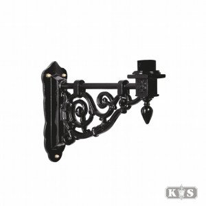Wandsteun Durgerdam aluminium met klassiek krulmotief Wandsteun Durgerdam aluminium met klassiek krulmotief