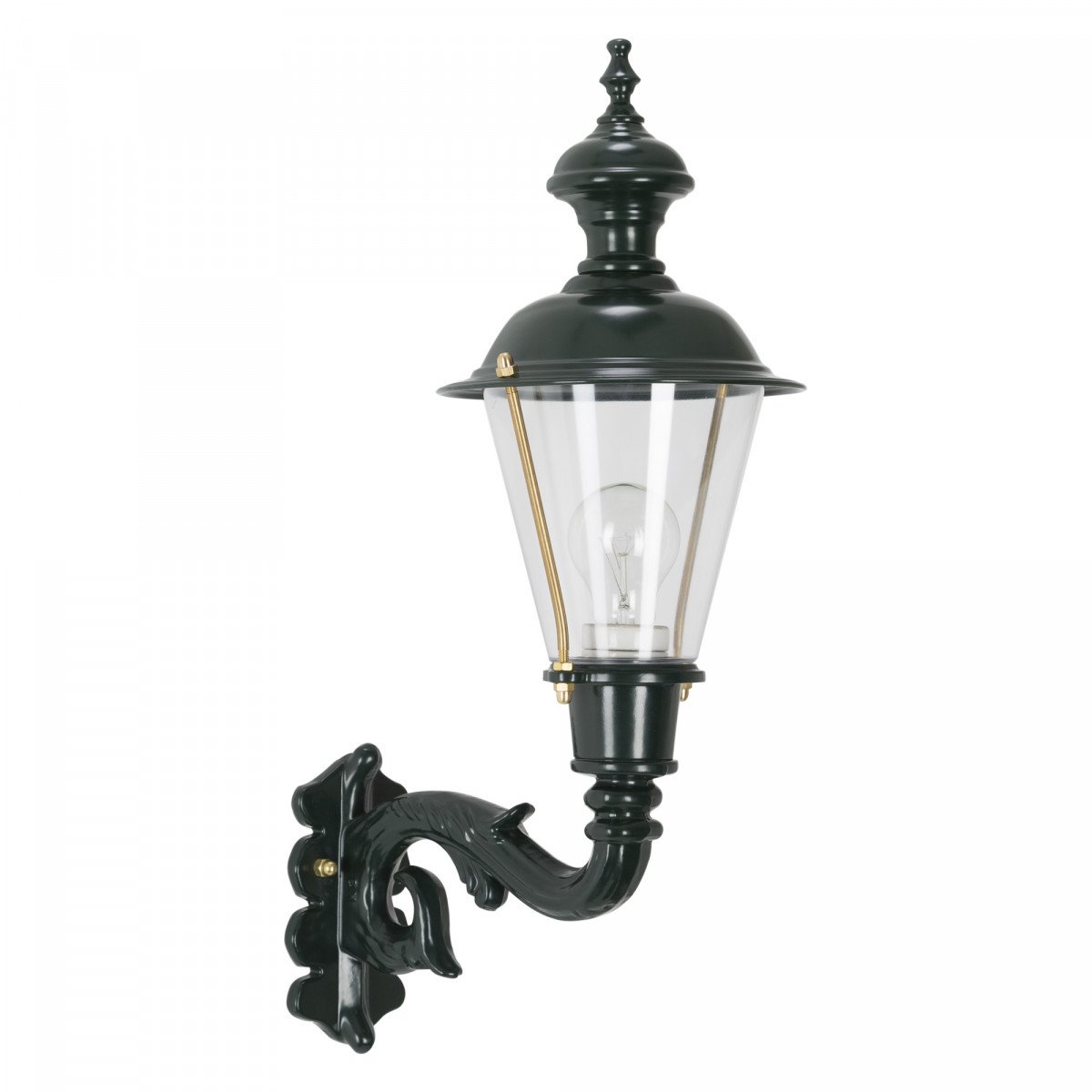 klassieke buitenverlichting buitenlamp hoorn van KS Verlichting. Klassiek gevelarmatuur met koper deksel